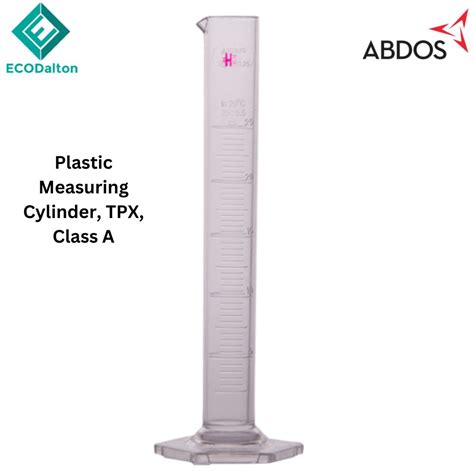 ABDOS Measuring Cylinder TPX PMP Class A Hexagonal Base 10 Ml 25