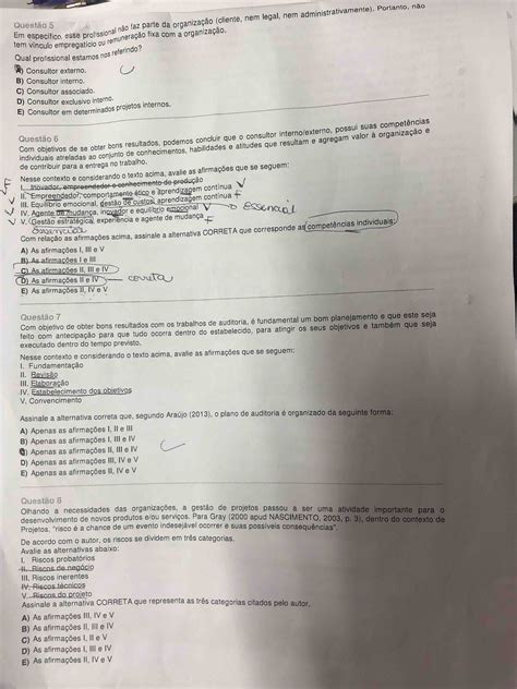 Prova Comportamento Organizacional Anhanguera