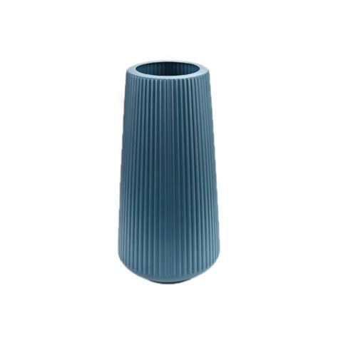 Duokon Vase En Plastique Vase Mat Aspect C Ramique Paissi Moderne