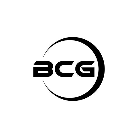 Diseño Del Logotipo De La Letra Bcg En La Ilustración Logotipo Vectorial Diseños De Caligrafía