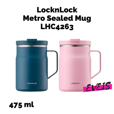 Jual LocknLock Tumbler Metro Sealed Mug 475ml LHC4263 Termos Air