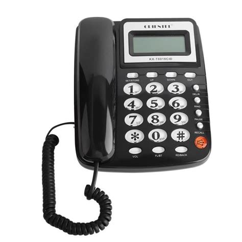 Téléphone fixe FSK DTMF Identification de l appelant pour bureau