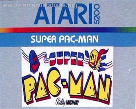 Super Pac Man Atari Artwork Cartridge Top