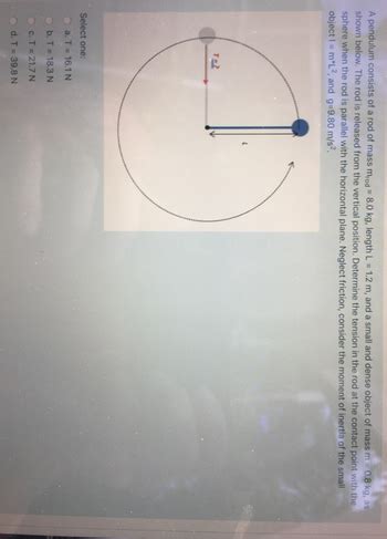 Answered A Pendulum Consists Of A Rod Of Mass Bartleby