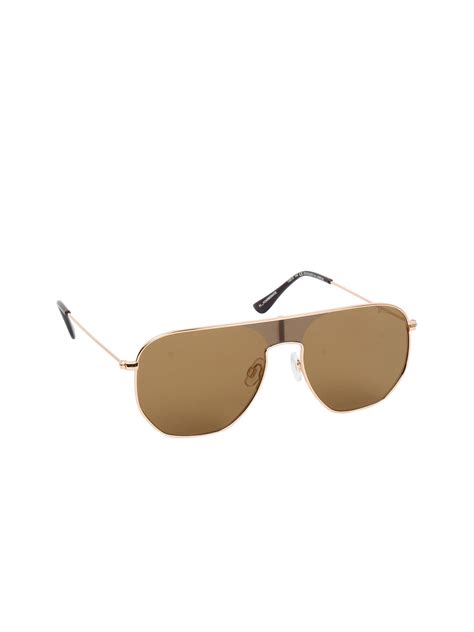 Buy Lee Cooper Men Gold Lens And Gold Toned Oversized Sunglasses Lc9179nta Sunglasses For Men