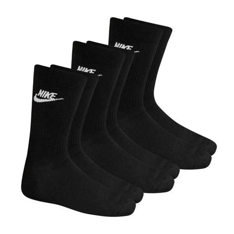 Nike Socken Nsw Everyday Essential Crew Er Pack Schwarz Wei