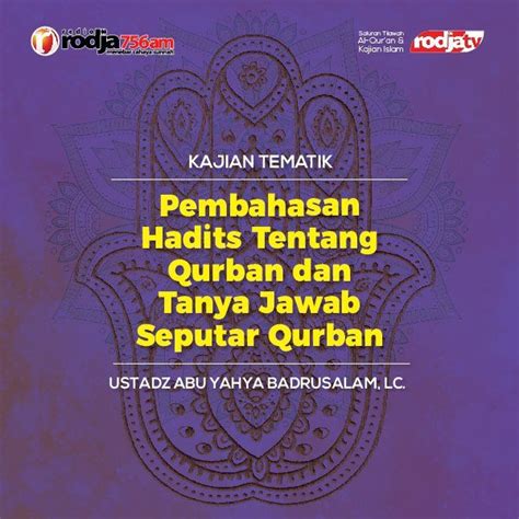 Pembahasan Hadits Tentang Qurban Dan Tanya Jawab Seputar Qurban Radio