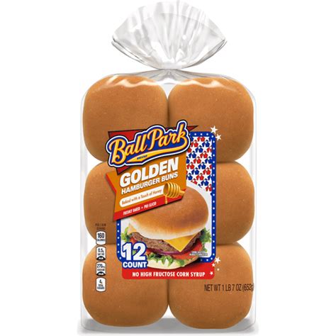 Ball Park Golden Hamburger Buns 12 Count 23 Oz Shop Walts Food