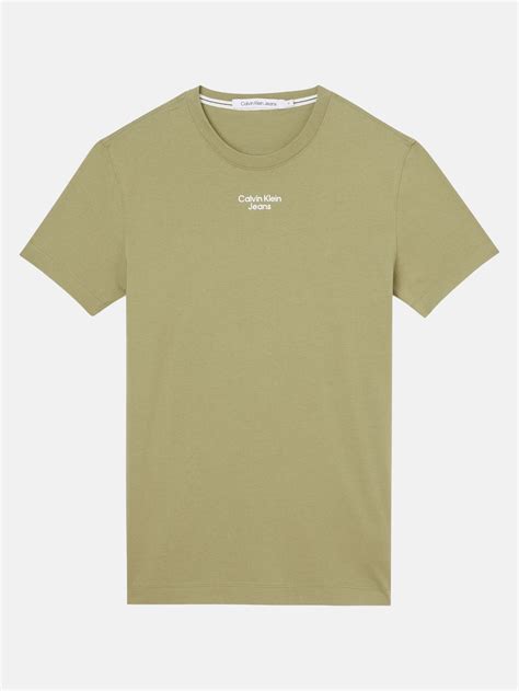 Calvin Klein Stacked Logo Tee Mens T Shirt Nencini Sport