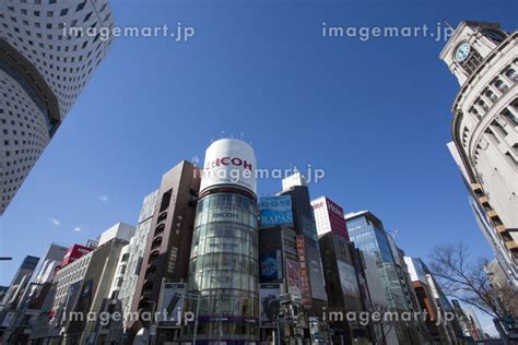 銀座四丁目交差点の写真素材 110236585 イメージマート