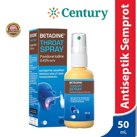 Jual Betadine Throat Spray 50mL Antiseptik Semprot Rongga Mulut