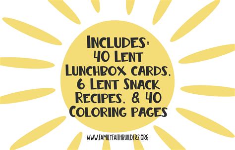 Lent Lunchbox Cards – Deeper KidMin