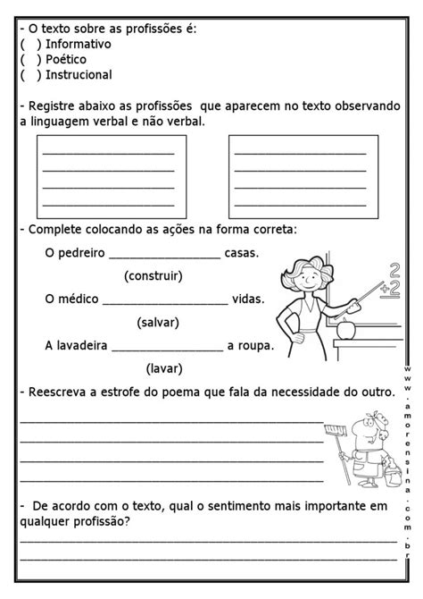 1º DE MAIO - DIA DO TRABALHO - IMPORTÂNCIA DAS PROFISSÕES - 3º ANO/ 4º ...