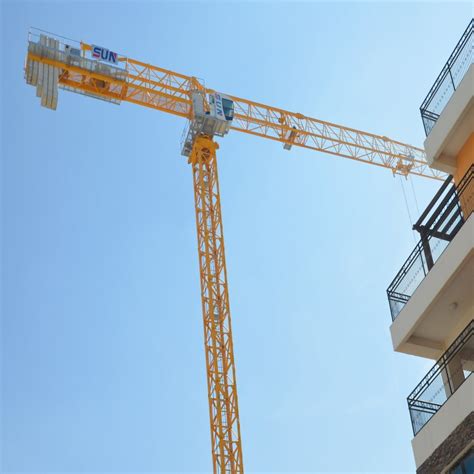 Sun Qtp T Topless Tower Crane Tip Load T Tower Crane For Sale