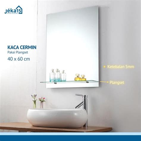 Jual Kaca Cermin Kamar Mandi Persegi Asahi 5Mm Shopee Indonesia