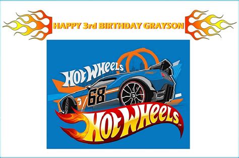Hot Wheels Race Car Edible Cake Topper Decoration Edible Cake Toppers Edible Cake Hot Wheels