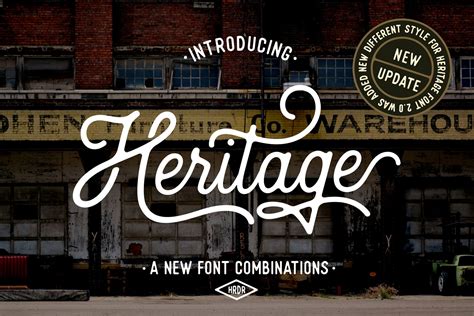 Heritage Font Combinations Creative Market