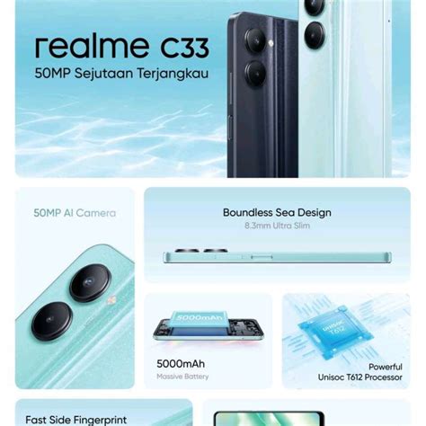 Jual REALME C33 4/64GB 50MP AI CAMERA di Seller Uniqbatamstore - Sungai ...