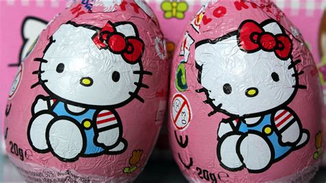 Hello Kitty Chocolate Surprise Eggs Czekoladowe Jajka Z Niespodzianką Unboxing Youtube