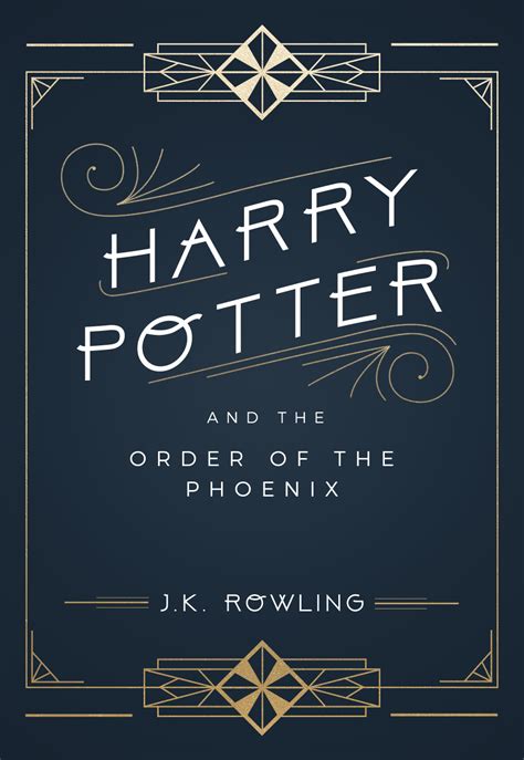 Book Cover Redesign Harry Potter Meets Art Deco In Harry