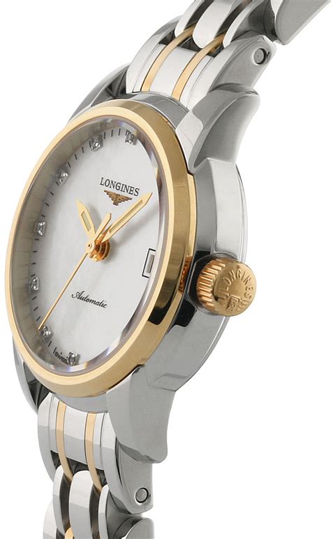 L Longines The Saint Imier Two Tone White Mother Of Pearl