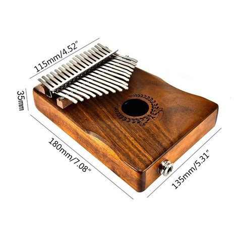 17 schlüssel EQ kalimba Akazie Daumen Klavier Verk Grandado