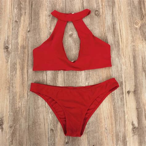 Bikini a la moda para mujer traje de baño femenino de dos piezas con sujetador brasileño sexy
