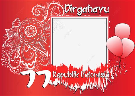 Gambar Dirgahayu 77 Twibbon Republik Indonesia Bingkai Hari Kemerdekaan