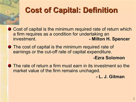 Cost Of Capital Pptx