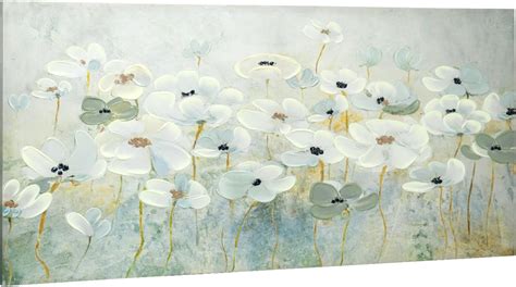 ArtbyHannah Floral Wall Art Hand Painted Canvas Oil Painting 20x40