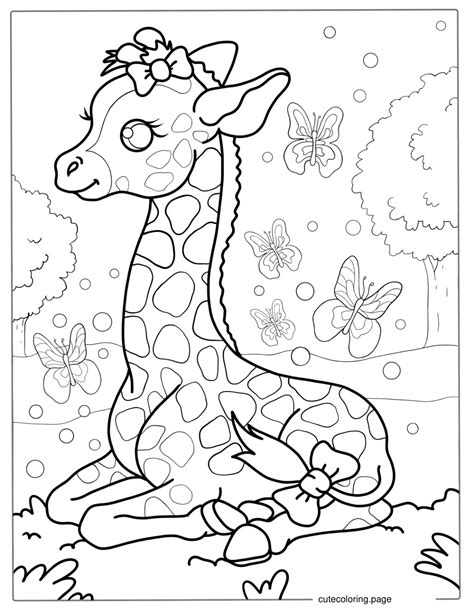 printable coloring pages giraffe 1