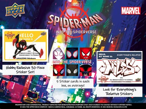 2022 Upper Deck Spider Man Into The Spider Verse Trading Cards