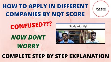 How To Apply In Different Companies Through Nqt Scorecard Complete