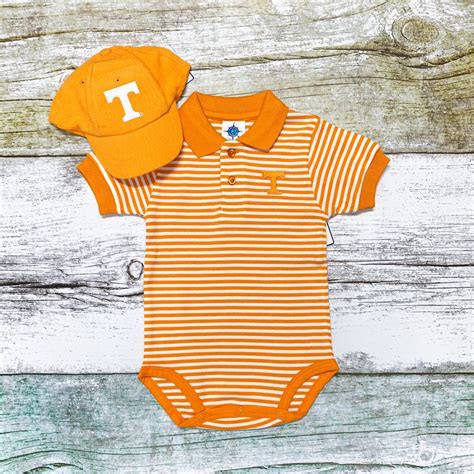 Tennessee Vols Stripe Polo Bodysuit