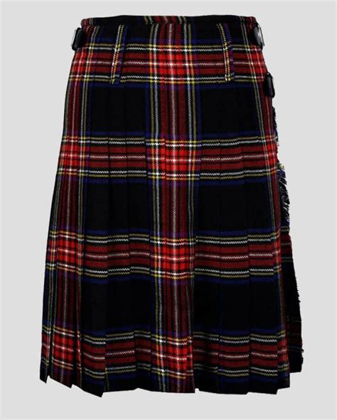 Black Stewart Tartan Kilt - Scotland Kilt Collection