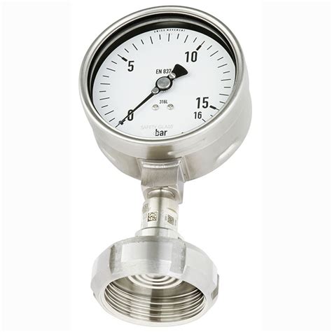 Manometer conform EN 837-1 met ingebouwde scheidingsmembraan - DSS19F ...