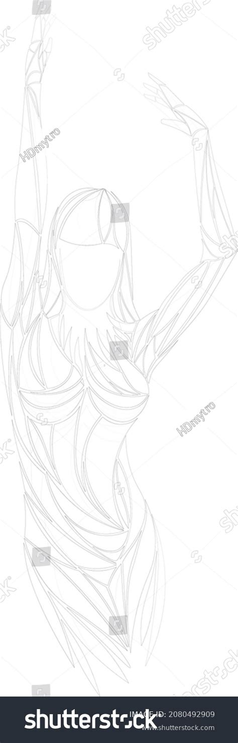 Naked Girl Model Sexy Woman Sketch Stock Vector Royalty Free Shutterstock
