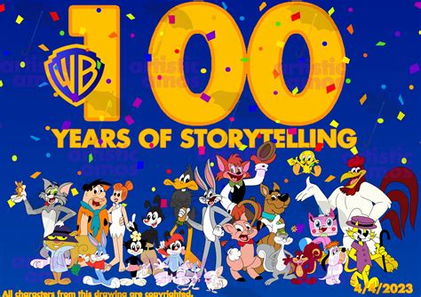 Happy 100th Anniversary Warner Bros By Artisticamos On Deviantart