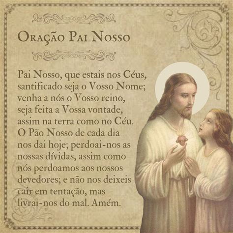 Oração Pai Nosso Oração pai nosso Oração Orações cristãs