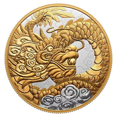 5 Oz Pure Silver Coin Heavenly Dragon The Royal Canadian Mint