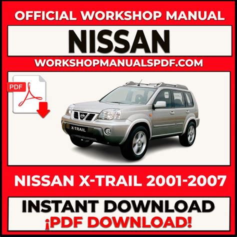 The Nissan X Trail Workshop Manual Is Shown