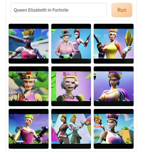 Queen Elizabeth's skin in Fortnite : r/weirddalle