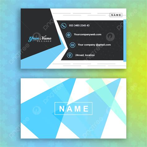 2 Sided Business Card Template Template Download On Pngtree