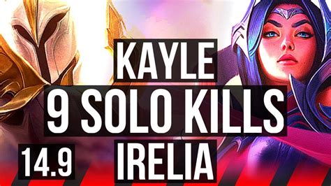 KAYLE Vs IRELIA TOP 9 Solo Kills TR Master 14 9 YouTube