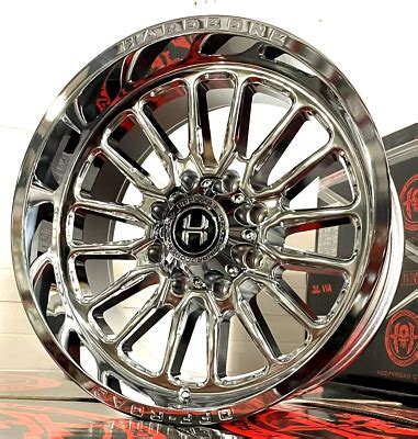 4x 20X10 Hardcore HC24 Wheels Chrome 8x6 5 Dodge Chevy GMC 8x165 1 EBay