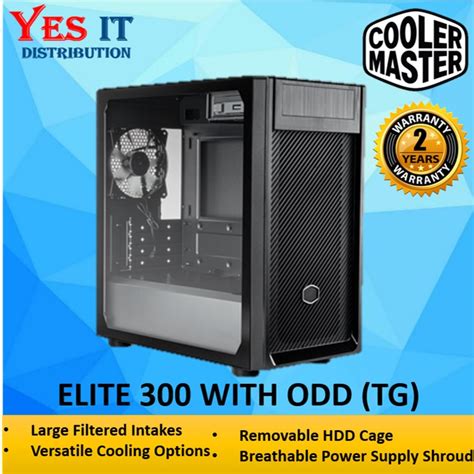 Cooler Master Elite 300 With ODD TG STEEL MATX Casing E300 KG5N S00