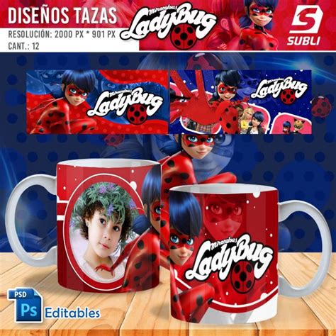 Dise Os Plantillas Para Sublimar Tazas De Ladybug Subliplantillas