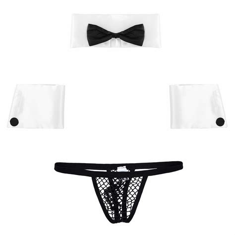 Sexy Men Waiter Lingerie Set Tuxedo Thong G String Gentleman Outfit Underwear TO EBay