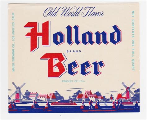 Holland Beer Label