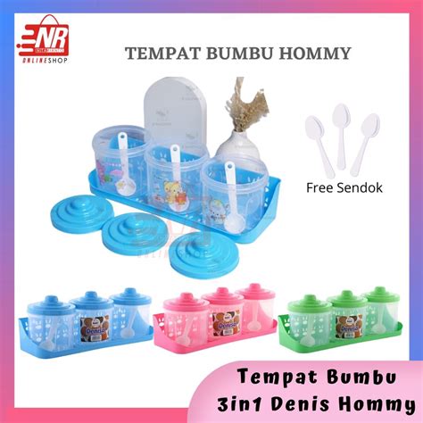 Jual Tempat Bumbu Dapur Denisa Hommy Wadah Bumbu Wadah Bumbu Set